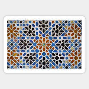 Seville Islamic tile pattern 1 Sticker